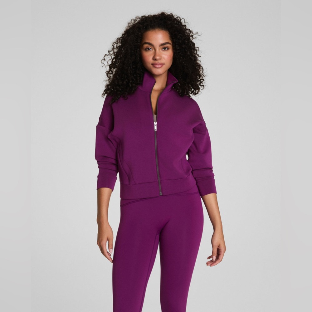 SPANX AirEssentials® Track Jacket Snapdragon | Women’s Medium | Like New